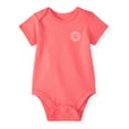 thumbnail image 4 of Garanimals Newborn & Baby Girl Cotton Lap-Shoulder Short-Sleeve Bodysuits, 4-Pack, Sizes 0–24M, 4 of 10