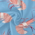 thumbnail image 2 of 60 Inch Round Tablecloth with White Lace Trim Fall Table Cover for Elegant Dining Decor Cartoon Shrimps Pattern, 2 of 8