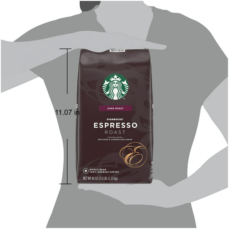 Starbucks Espresso Dark Roast Coffee - grains de café - 4 sacs de