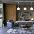 thumbnail image 3 of Kiven Juno track lighting pendants,1-Light Modern J track pendant lights with Art Glass Lampsade,Decorative Track Lighting Fixture for Hallway Kitchen Island TB3601, 3 of 7