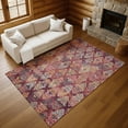 thumbnail image 7 of Addison Rugs Mayfield Premium Machine Washable Transitional Diamonds Paprika Rectangle Rug, 10' X 14' Machine Washable Transitional Diamonds Paprika Oversized Sherpa Throw Blanket, 7 of 7
