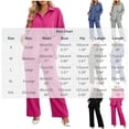thumbnail image 3 of Zekutng 2 Piece Sets for Women Textured Button Down Shirt Wide Leg Pant 2-Piece Linen Co-ord Set,Sizes S-2XL, 3 of 6