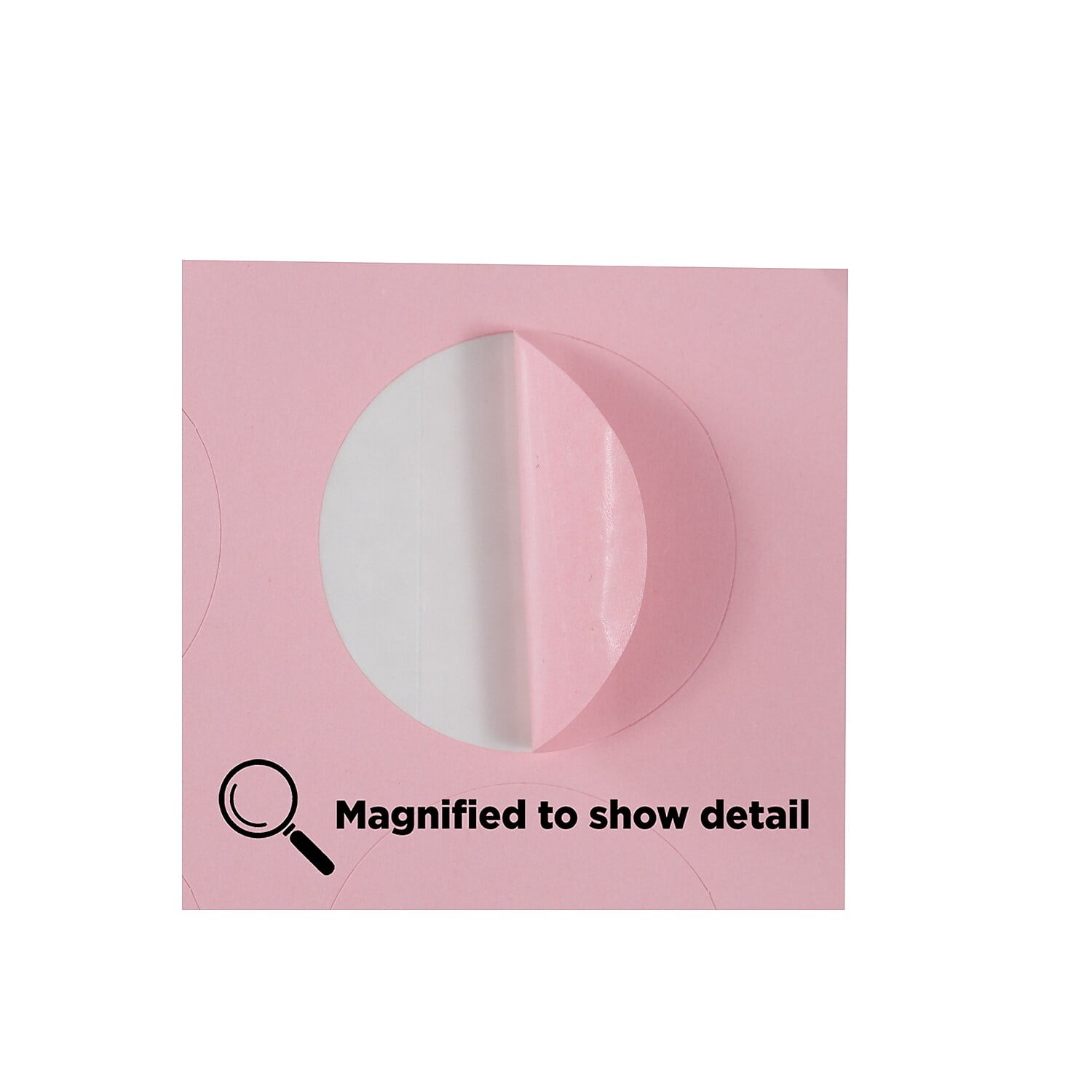 JAM Paper Circle Label Sticker, 1 2/3 in, Baby Pink Pastel, 120 Labels