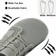 thumbnail image 4 of Wide Toe Box Barefoot Shoes Minimalist Mesh Tennis Shoes Zero Drop Casual Sneakers for Men 8 Wide,Gray, 4 of 6