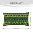 thumbnail image 2 of Pillow Covers, Teal Vintage Corn Pattern King Size Pillow Cases with Envelope Closure (36x20 inches), Comfy Bedding Pillowcase for Hair and Skin - Soft Breathable Pillow Protectors, 2 of 7