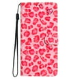 thumbnail image 4 of for Samsung Galaxy S21 Plus PU Leather Flip Case, Stylish Wrist Strap Kickstand Magnetic Card Slots Pattern Shockproof Protective Durable Portable Ultra Slim Case for Men Women - Pink Leopard, 4 of 7