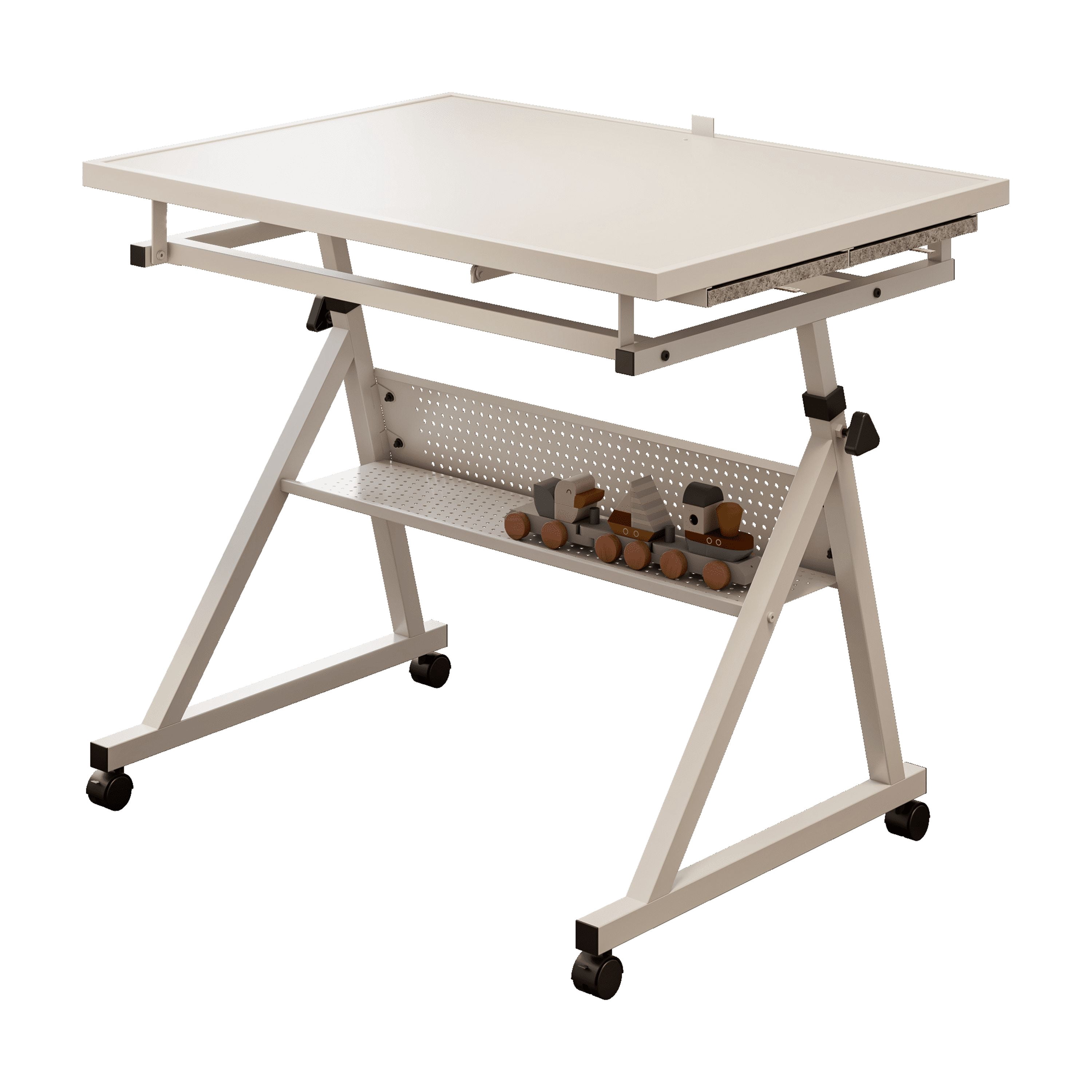 1500 Pieces Jigsaw Puzzle Metal Table Board for Adults Gift With 4 Trays (White)