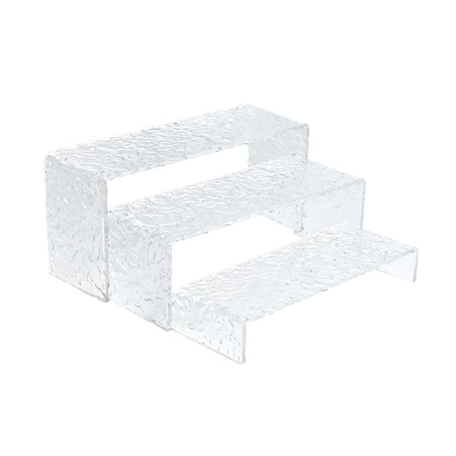 DOLITY 3 Pieces Acrylic Display Riser Acrylic Display Stand for Doll Cake Cosmetics Small size