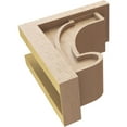 thumbnail image 6 of 6"W x 12"D x 12"H Classic Alma Rough Cedar Woodgrain TimberThane Corbel, Primed Tan, 6 of 6