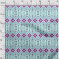 thumbnail image 2 of oneOone Cotton Poplin Fabric Geometric Ikat Printed Craft Fabric BTY 56 Inch Wide, 2 of 4