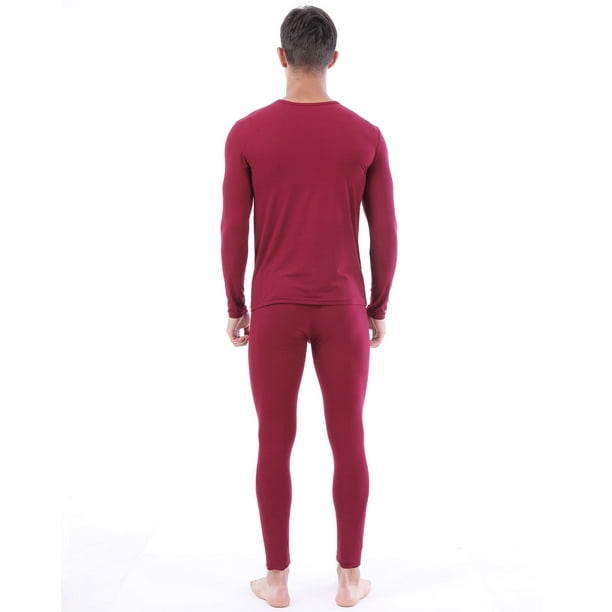 LANBAOSI Men Thermal Underwear Set Winter Top & Bottom Ultra Soft Male Long  John Set Size 3X-Large 