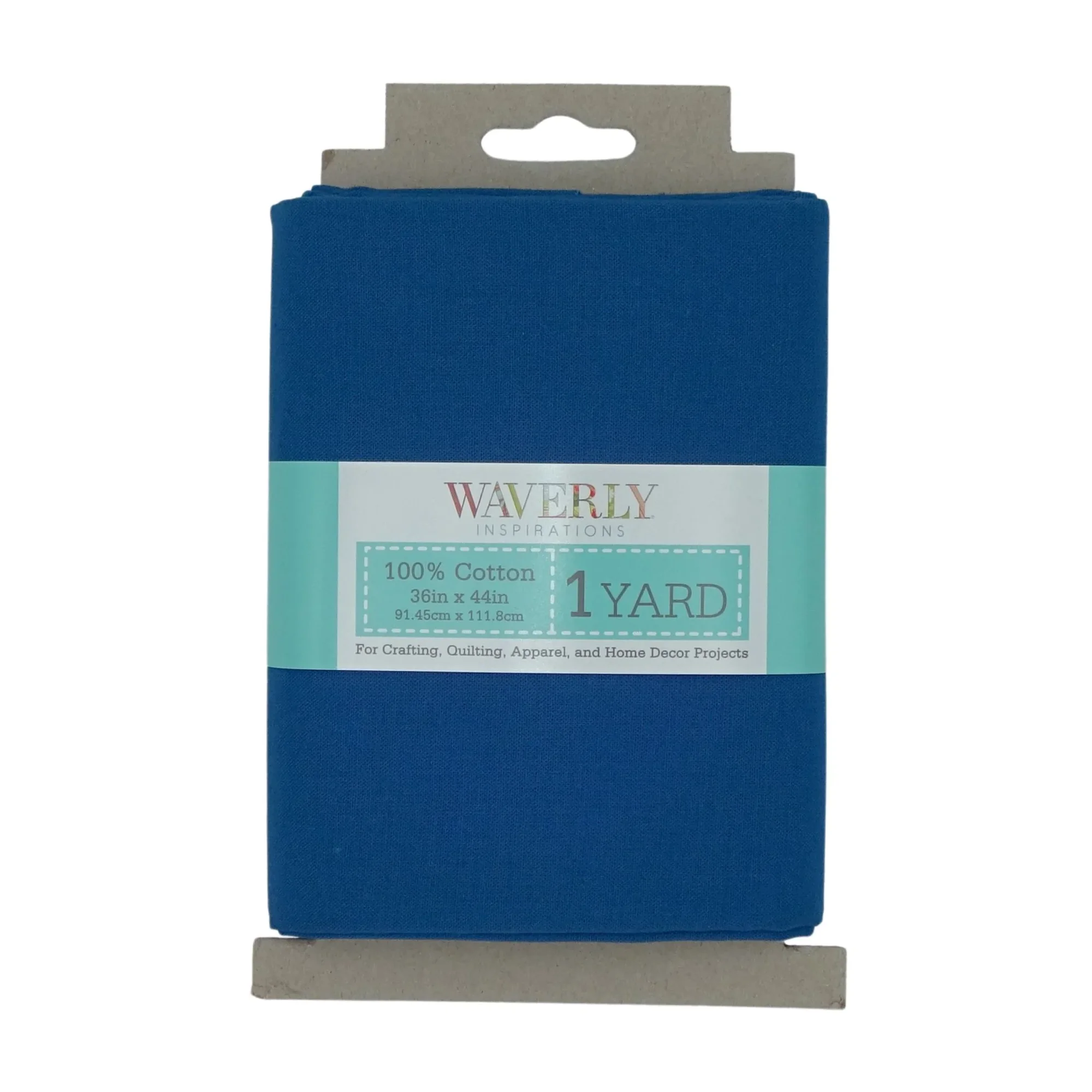Waverly Inspirations 1 Yard Cut 100% Cotton Solid Fabric,Blue Saphire, 44" Wide for Quilting & Sewing