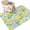 Sky Blue, Lemon Yellow, Mint, Seafoam, variant on Area Rugs 3'x5', Yellow Lemons Carpet Runner Indoor Outdoor Rugs Home Decor Aesthetic, Summer Botanical Farmhouse Art Non Slip Mats Washable Accent Rug for Living Room Bedroom