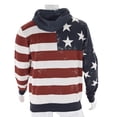 thumbnail image 2 of New with Tags Mens American Summer Patriotic American Flag Print Hoodie, 2 of 2