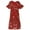 red, variant on Vince Camuto Womens Wildflower Ruffled Dress, Red, 10