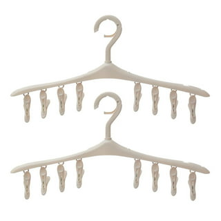KRISMYA Hanger Clips for Hangers,30 Pcs Multi-Purpose Hanger Clips for  Hangers White Finger Clips for Kids Hangers with Clips Plastic Clothes  Hangers