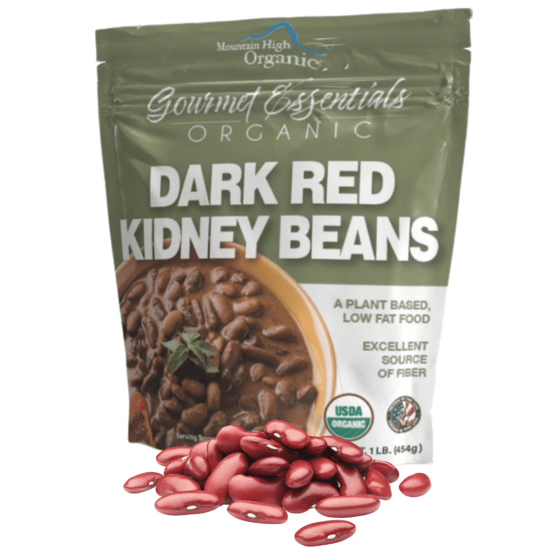 Organic Dark Red Kidney Beans, 1 lb. (6 pack) - Mountain High Organics
