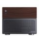 thumbnail image 2 of Funda para PC JONSBO N4, NAS negra, madera de nogal, 8 compartimentos, micro ATX, 2 of 9