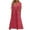 Hot Pink, variant on Dvprdro Plus Size Dress for Women Summer Fashion Solid Button V Neck Short Sleeve A Line Casual Loose Beach Sun Long Maxi Dress with Pockets