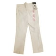 thumbnail image 2 of Rafaella Women's Pull On Comfort Capri Pants, Faux Pockets, Ankle Slit (Snow White, 6), 2 of 3