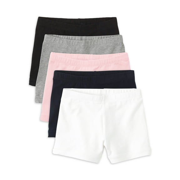 The Children's Place Girls Cartwheel Shorts, 5-Pack, Sizes XS-XXL
