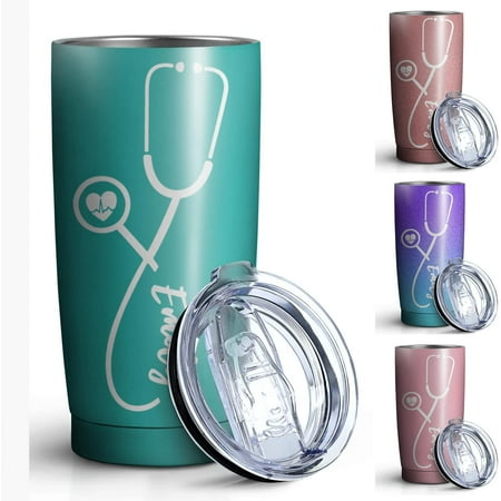 

Personalized Nurse Cup for New RN Women Nurses Custom Tea/Coffee Nurse Tumbler 20 oz Stainless Steel Ideal for Nurses School Graduation Gifts/Week Gifts/Retirement Gifts/Birthday Gifts