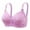Purple Pink, variant on Women's Plus Size Fixed Cup Wireless Bra Seamless, Soft Comfort Sleep Lingerie, Non-Shifting Padding Underwear, Everyday Support No Underwire