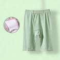 thumbnail image 7 of BADHUB Girls Knee Length Pants Dressy Casual Bermuda Shorts Elastic Waist Solid Color Soft Summer Short Pant Green 12 Years, 7 of 7