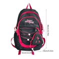 thumbnail image 3 of Fashionable Contrast Color Nylon Backpack for School and Travel Laptop Book Bag Large Capacity Daypack with Coin Puse pink blue, 3 of 4