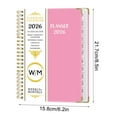 thumbnail image 2 of A5 Plan Notebook 2026, English Schedule Organizer, Coil Bound Planner with Dividers, for Office School Home Goal Setting and Monthly Layout, 2 of 7