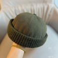 thumbnail image 2 of Winter Knit Fisherman Hat Brimless Adjustable Bucket Cap Warm Outdoor Headwear, 2 of 4