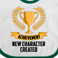 thumbnail image 4 of Inktastic Achievement Unlocked New Character Created Boys or Girls Baby Bib, 4 of 4
