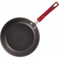thumbnail image 3 of Rachael Ray 9.25 and 11.5-Inch Hard-Anodized Nonstick Frying Pans, Gray with Red Handles, 3 of 4
