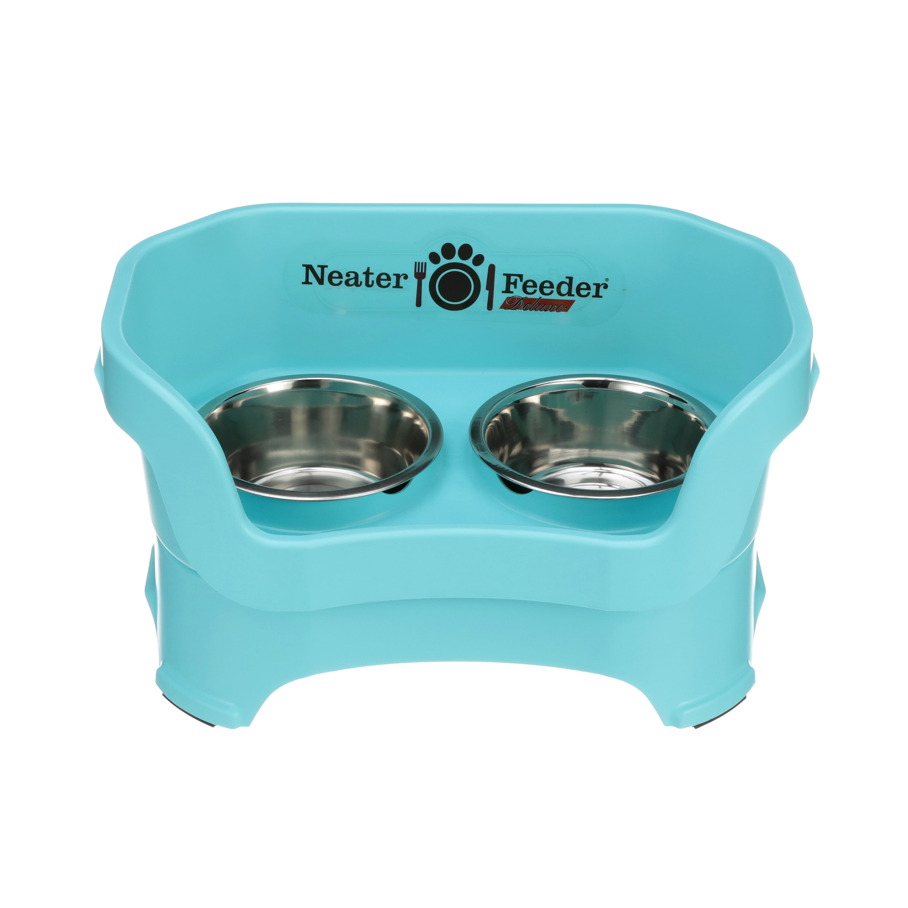 Neater Pets Big Bowl with Leg Extensions for Dogs - Raised for Feeding  Comfort - Extra Large Plastic Trough Style Food or Water Bowl for Use  Indoors or Outdoors, Outdoors, 1.25 Gallon (