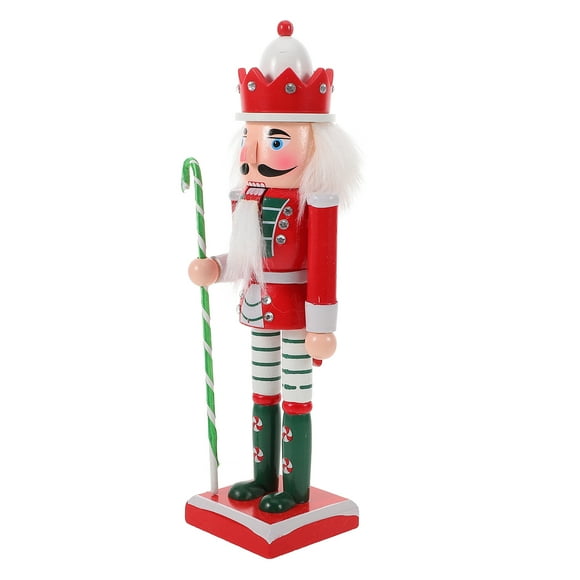 IFANLANDOR Multi Color Christmas Nutcracker Figure for Holiday Decoration Crafted from Synthetic Material 7.5 Inches