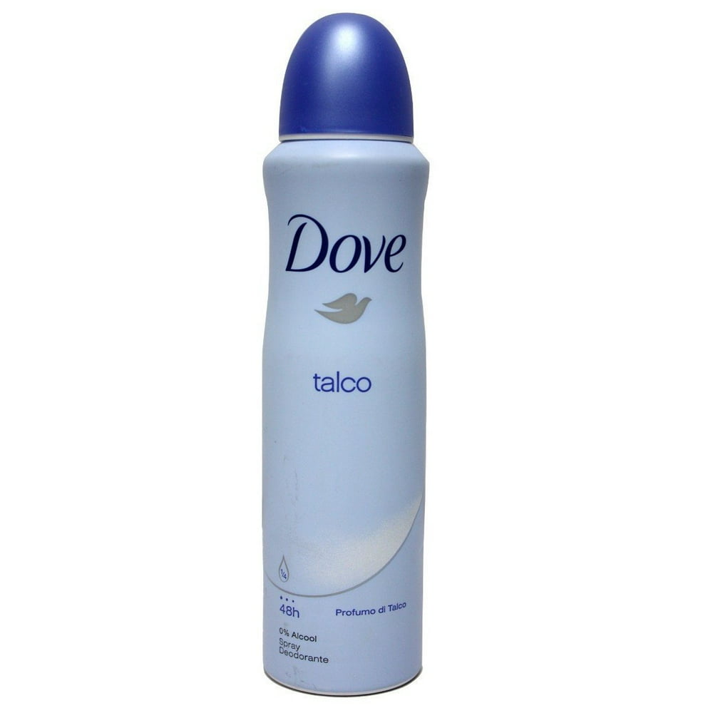 Talco AntiPerspirant Deodorant Spray Can by Dove 150ml Each Can (4
