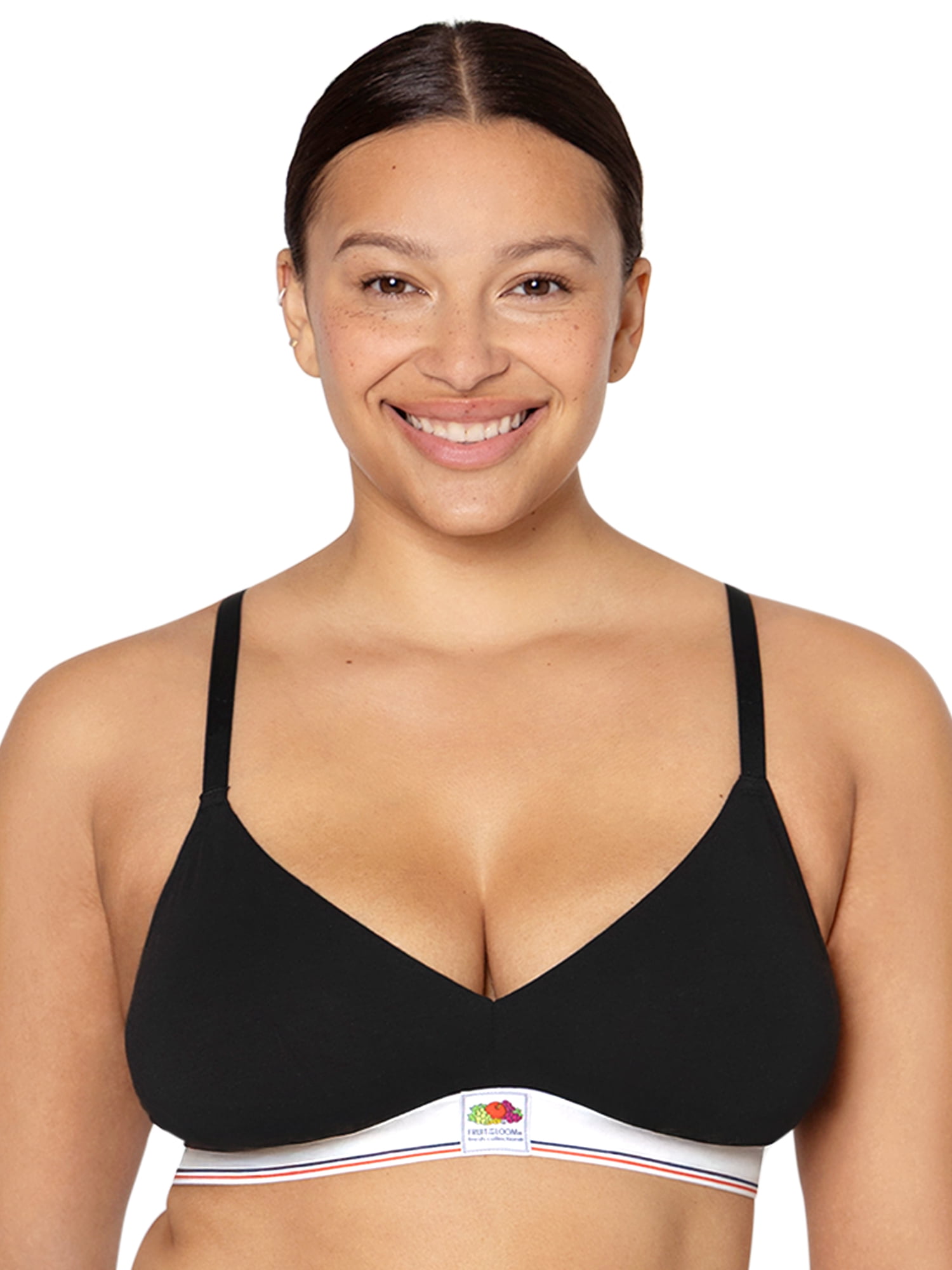 fresh collection by Fruit of the Loom Women's Cotton Triangle Bralette