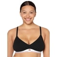 thumbnail image 6 of fresh collection by Fruit of the Loom Women's Cotton Triangle Bralette, 6 of 10