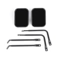 thumbnail image 4 of Labymos Side View Mirrors Door Off Mirror Square Doors Mirrors 4x4 Side Qucik Release Mirrors, 4 of 8