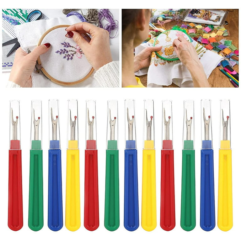 Seam Ripper, Household Thread Cutter Rust‑Proof Sturdy and Durable  Ergonomic Quality Plastic and Stainless Steel Material for Fabric for  Fishing Line 