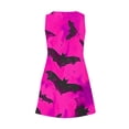 thumbnail image 5 of WFJCJPAF 2025 New Halloween Halloween Dresses for Women You Wear to Halloween Wedding,Women's Summer Comfort Fashion Printing Pocket Sleeveless V-Neck Dress - Hot Pink M, 5 of 5