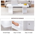 thumbnail image 2 of Aukfa Coffee Table, Modern Stable Support Rectangular Center Table for Living Room, 45Inch, White, 2 of 8