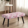 thumbnail image 4 of Whosucclay Pink Butterfly Print Stretch Dining Bench Cover Universal Bench Seat Furniture Protector Wear Resistant Bench Seat Cushion Slipcovers for Dining Room, Living Room, 4 of 7