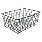 Wald Products No Hardware Basket Black Steel 21x15x9`