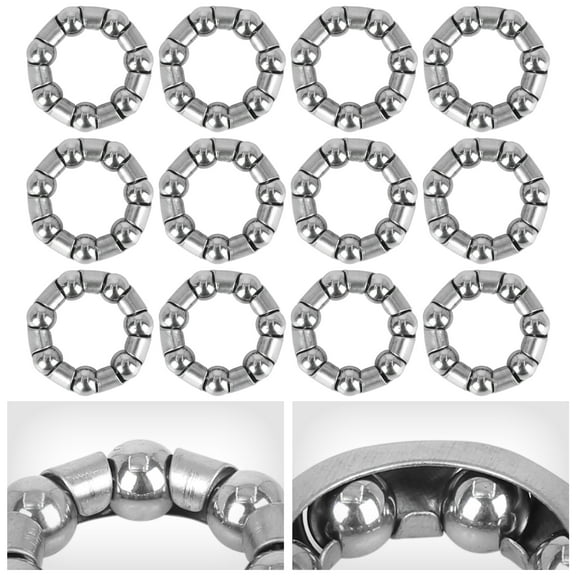 REGALWOVEN 12pcs 25mm x 7 Ball Bearing Cages Crank Bike Bearings Rear Wheel Bearing Retainer