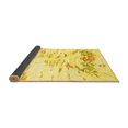 thumbnail image 2 of Ahgly Company Indoor Rectangle Solid Yellow Modern Area Rugs, 6' x 9', 2 of 4