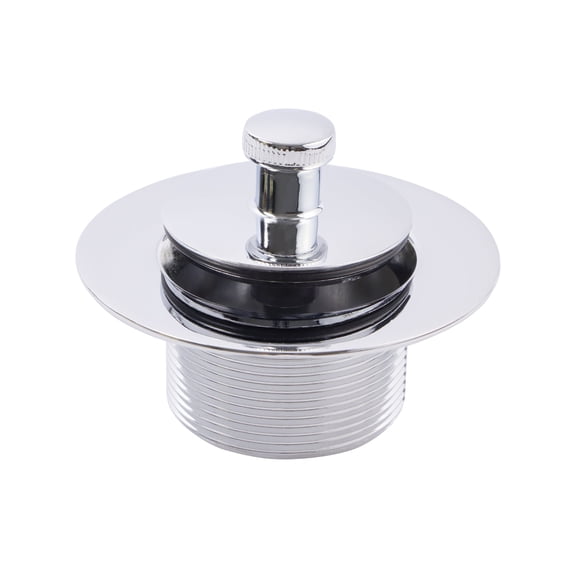 SUPPLYGIANT Lift and Turn Tub Drain Stopper, 1-1/2 Bathtub Drain Assembly, Polished Chrome Finish