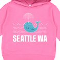 thumbnail image 3 of Inktastic Seattle Washington Cute Whale Travel Toddler Hoodie, 3 of 4