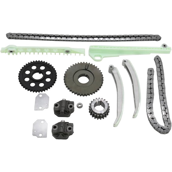 Front Timing Chain Kit - Compatible with 2003 Ford E-150 Club Wagon 4.6L V8 VIN W SOHC