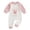 Pink, variant on Baby Boys Knitted Bunny Print Jumpsuit Cute Long Sleeve Crewneck Bodysuit Newborn Cotton Bodysuit Soft Sleepsuits (Pink, 6-12M)